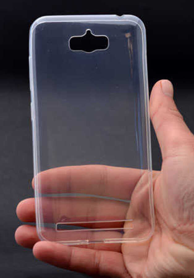 Asus Zenfone Max ZC550KL Kılıf Zore Süper Silikon Kapak Renksiz