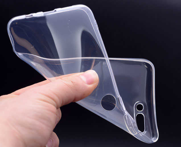 Casper Via F2 Kılıf Zore Süper Silikon Kapak Renksiz