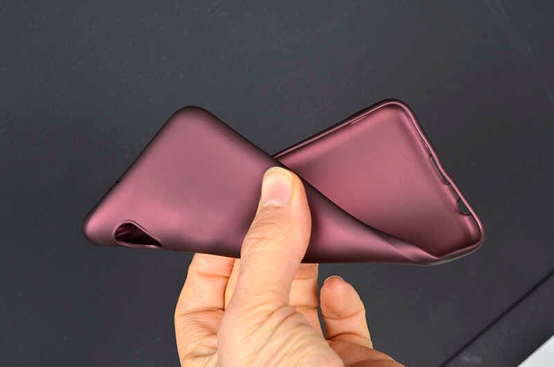 Galaxy A01 Core Kılıf Zore Premier Silikon Kapak Mürdüm