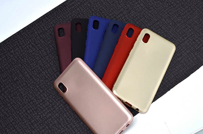 Galaxy A01 Core Kılıf Zore Premier Silikon Kapak Lacivert