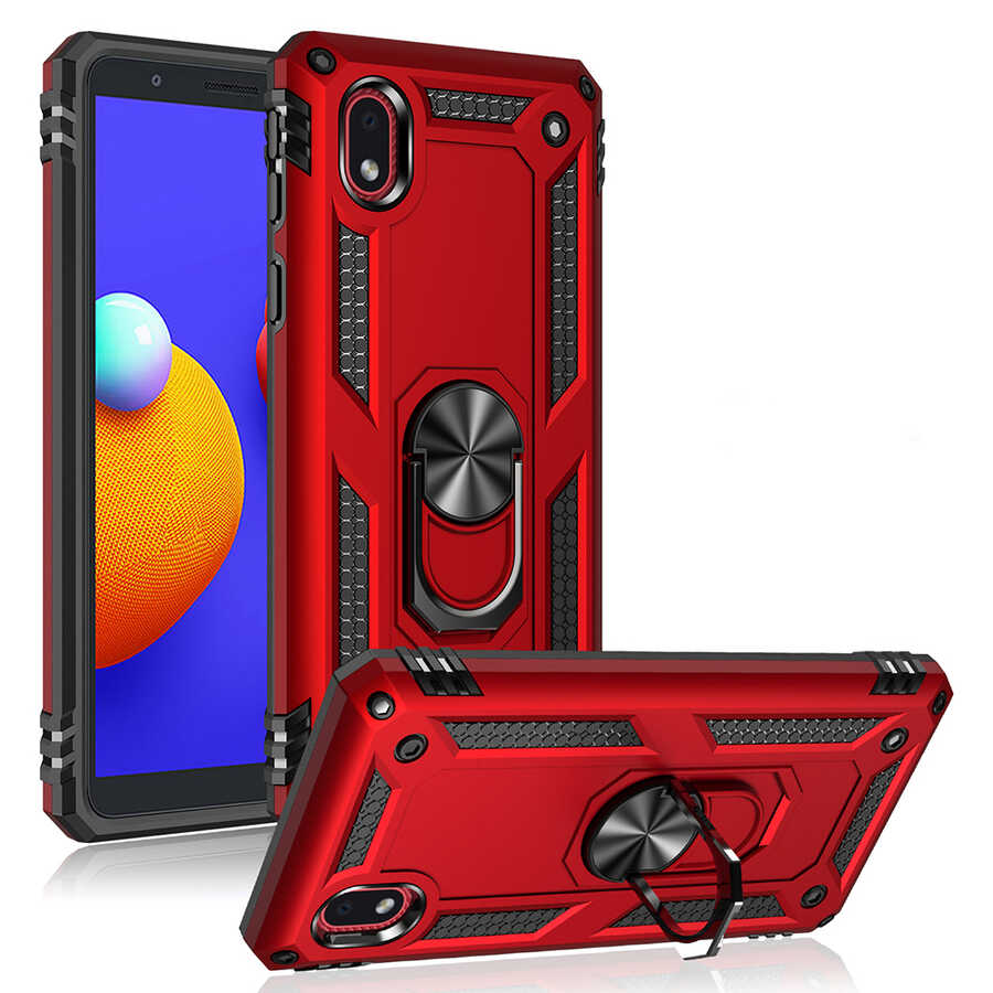 Galaxy A01 Core Kılıf Zore Vega Kapak Gri