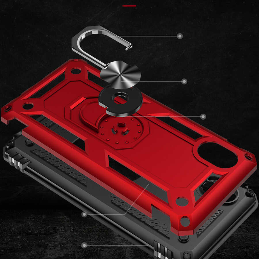 Galaxy A01 Core Kılıf Zore Vega Kapak Kırmızı