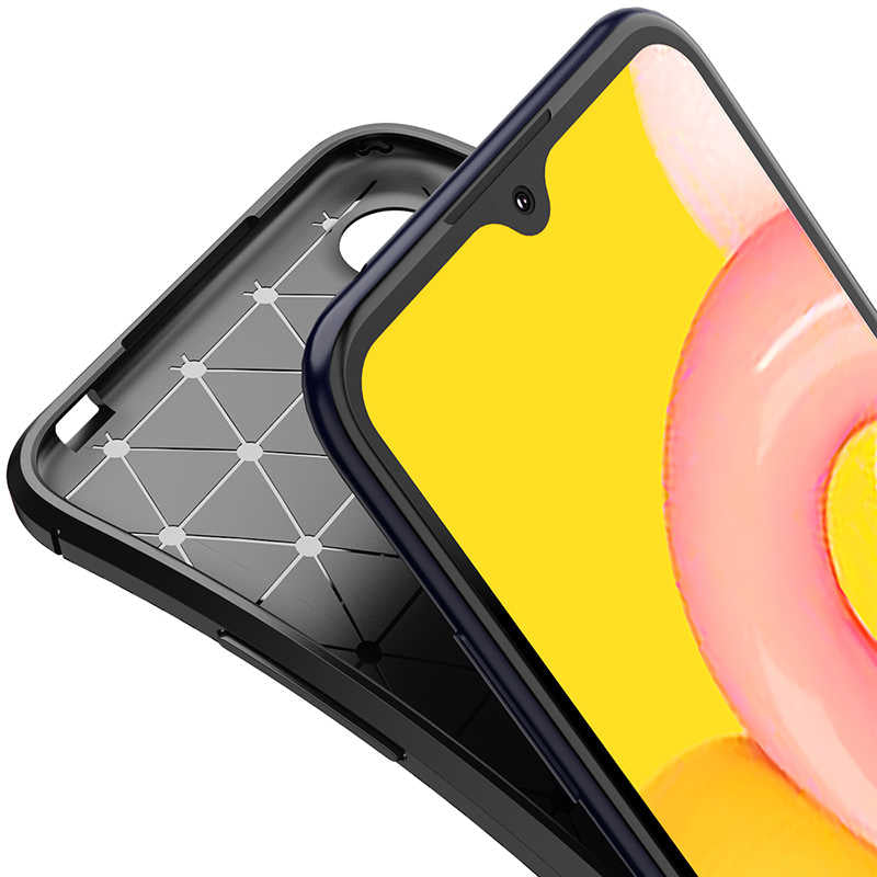 Galaxy A01 Kılıf Zore Negro Silikon Kapak Siyah