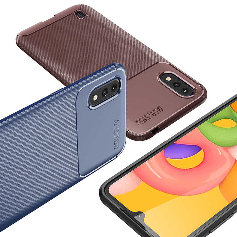 Galaxy A01 Kılıf Zore Negro Silikon Kapak Lacivert