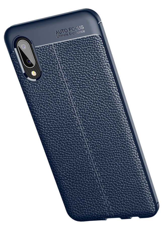 Galaxy A02 Kılıf Zore Niss Silikon Kapak Lacivert