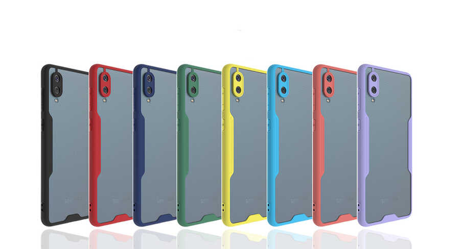 Galaxy A02 Kılıf Zore Parfe Kapak Mavi