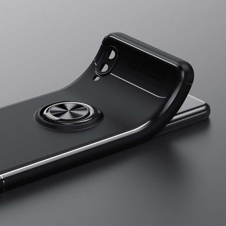 Galaxy A02 Kılıf Zore Ravel Silikon Kapak Siyah