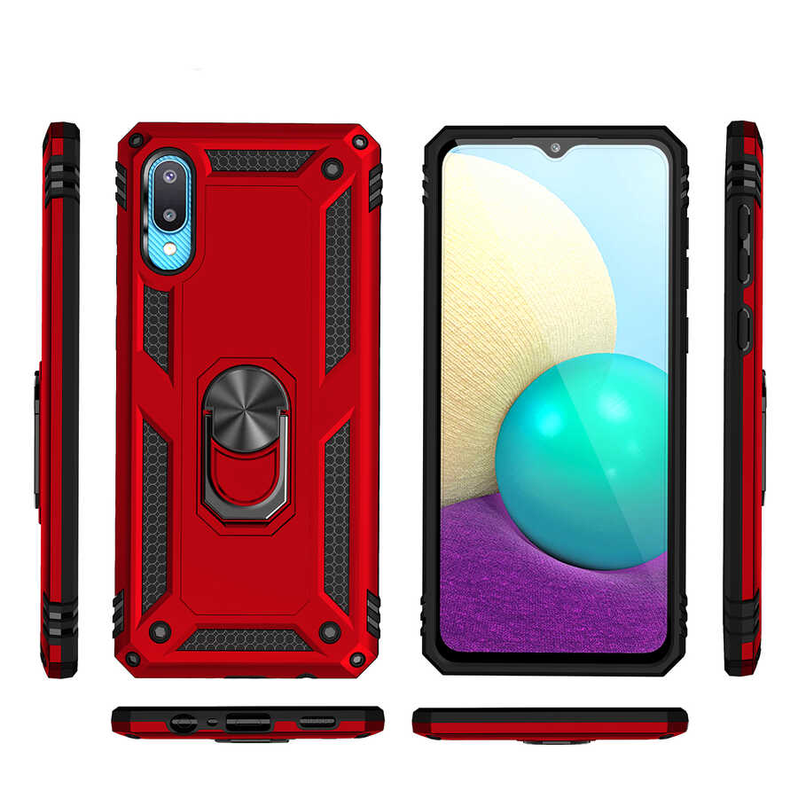 Galaxy A02 Kılıf Zore Vega Kapak Gri