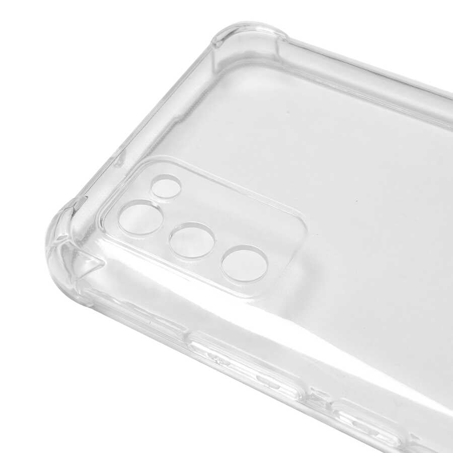 Galaxy A02S Kılıf Zore Kamera Korumalı Nitro Anti Shock Silikon Renksiz