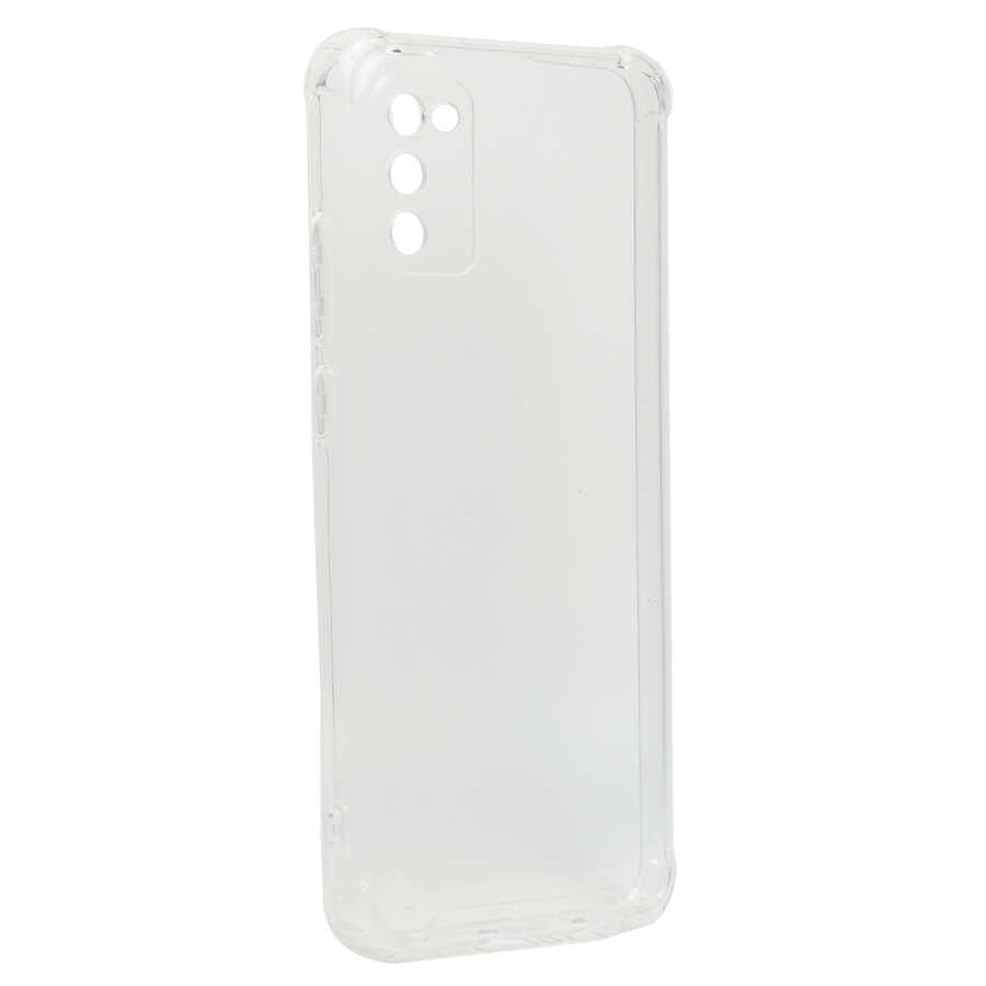 Galaxy A02S Kılıf Zore Kamera Korumalı Nitro Anti Shock Silikon Renksiz