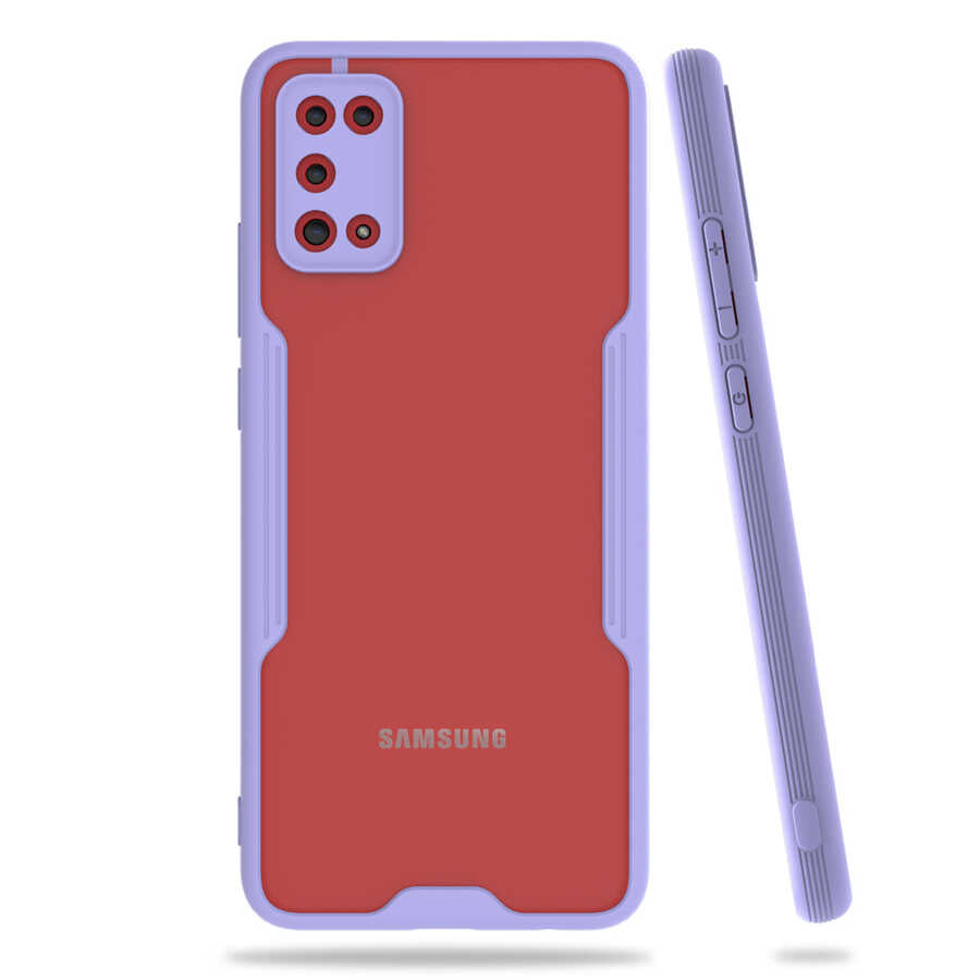 Galaxy A02S Kılıf Zore Parfe Kapak Mor