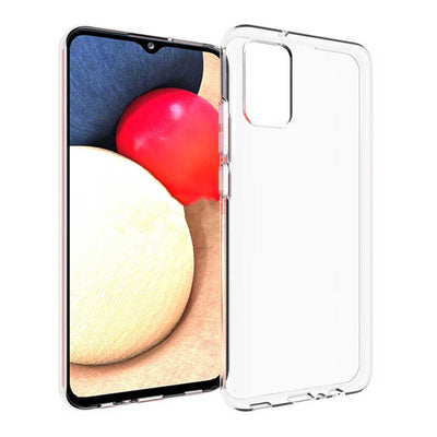 Galaxy A02S Kılıf Zore Süper Silikon Kapak Renksiz