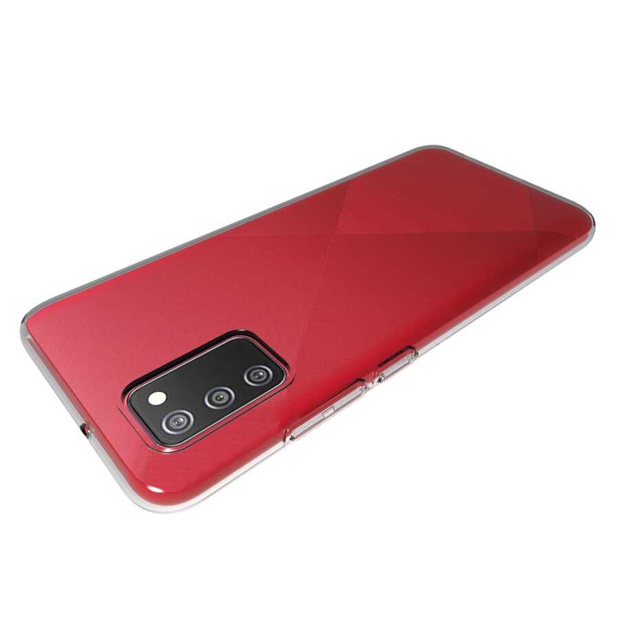 Galaxy A02S Kılıf Zore Süper Silikon Kapak Renksiz