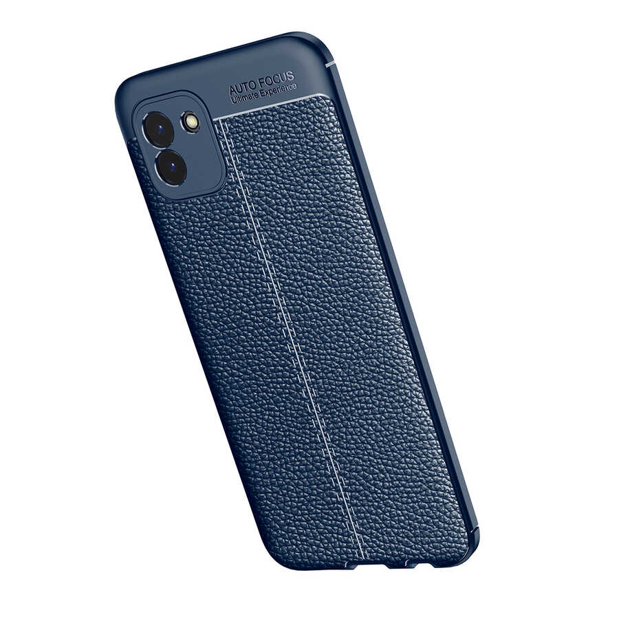 Galaxy A03 Kılıf Zore Niss Silikon Kapak Lacivert