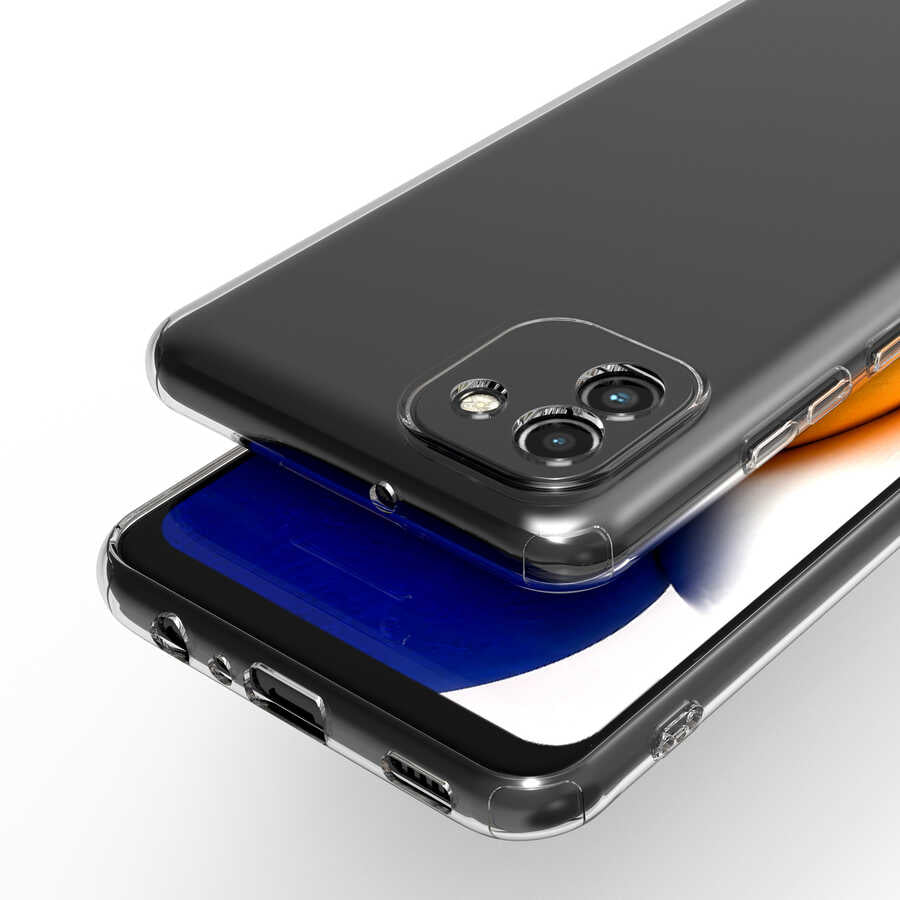 Galaxy A03 Kılıf Zore Süper Silikon Kapak Renksiz