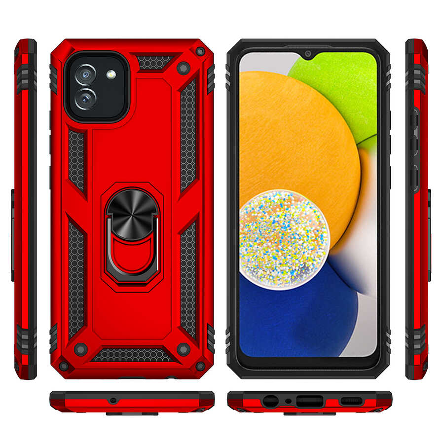 Galaxy A03 Kılıf Zore Vega Kapak Gri