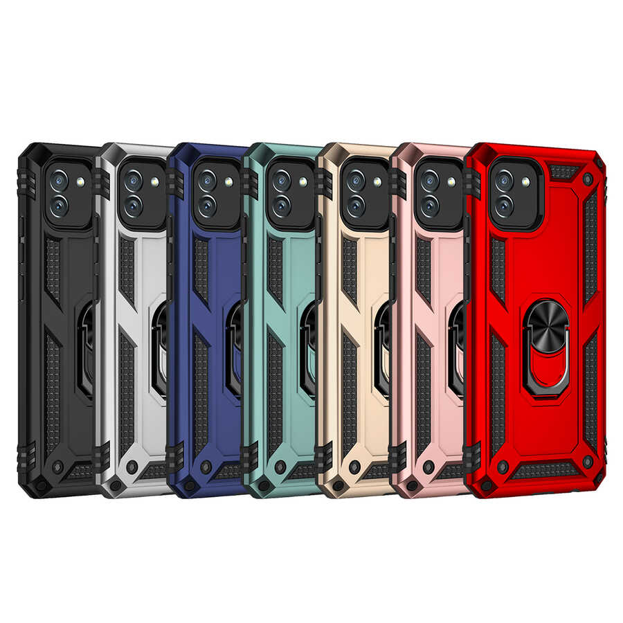 Galaxy A03 Kılıf Zore Vega Kapak Gri