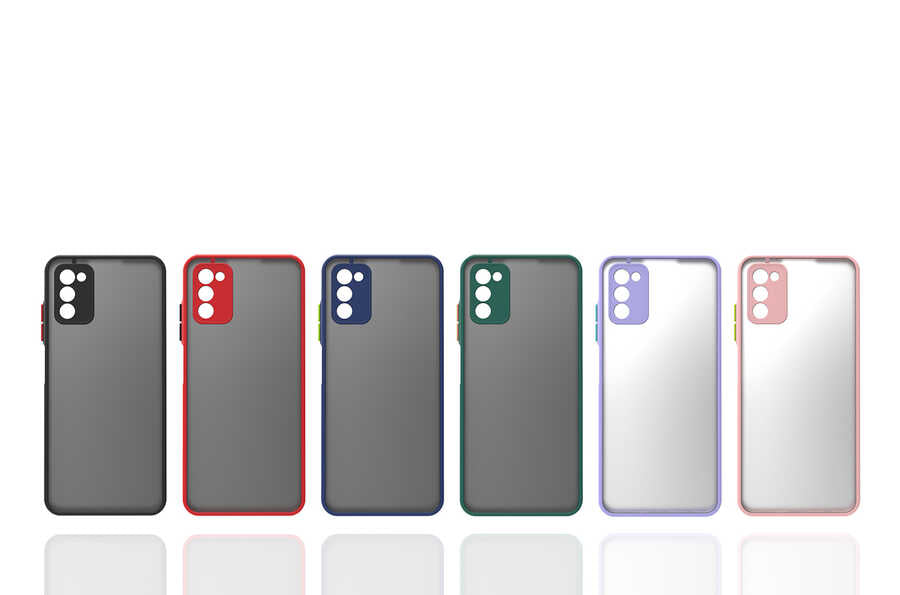 Galaxy A03S Kılıf Zore Hux Kapak Lacivert