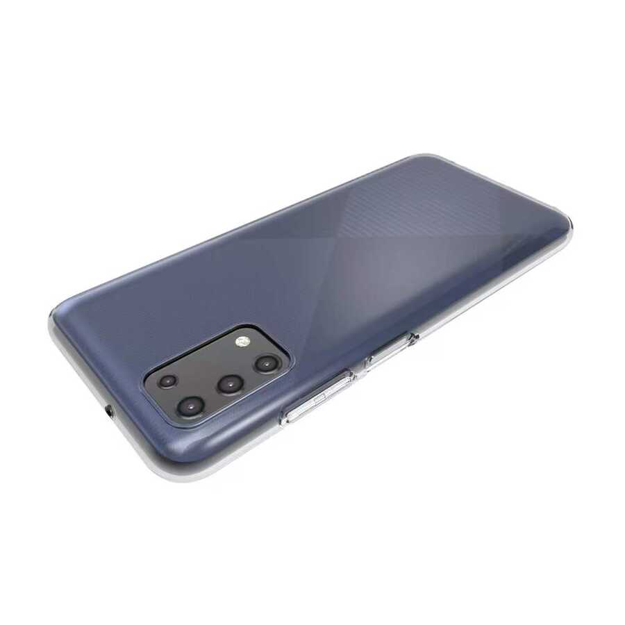 Galaxy A03S Kılıf Zore Süper Silikon Kapak Renksiz