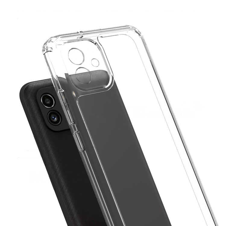 Galaxy A04E Kılıf Zore 2mm Anti Shock Silikon Renksiz