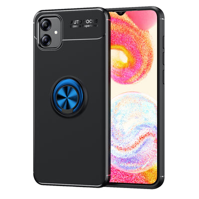 Galaxy A04E Kılıf Zore Ravel Silikon Kapak Siyah-Mavi