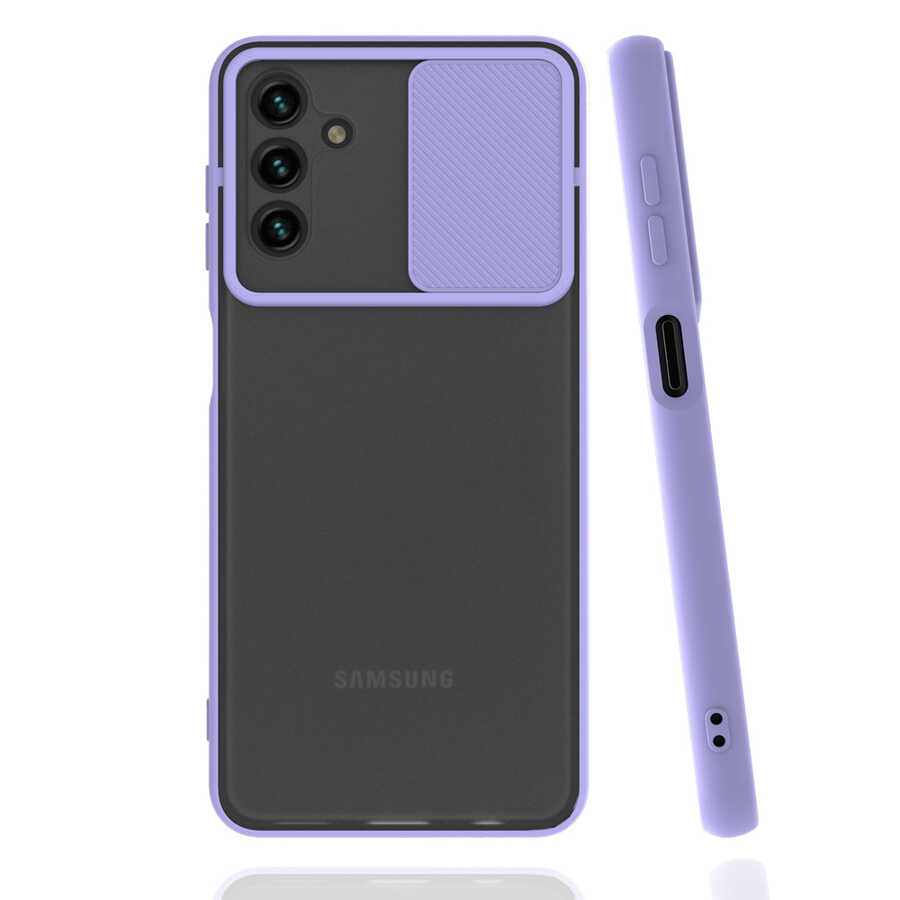 Galaxy A04S Kılıf Zore Lensi Kapak Pembe Açık