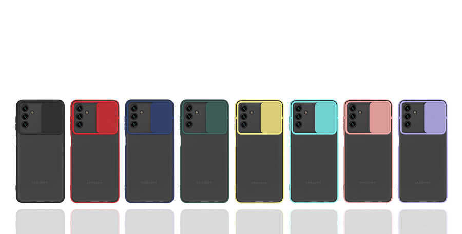 Galaxy A04S Kılıf Zore Lensi Kapak Turkuaz