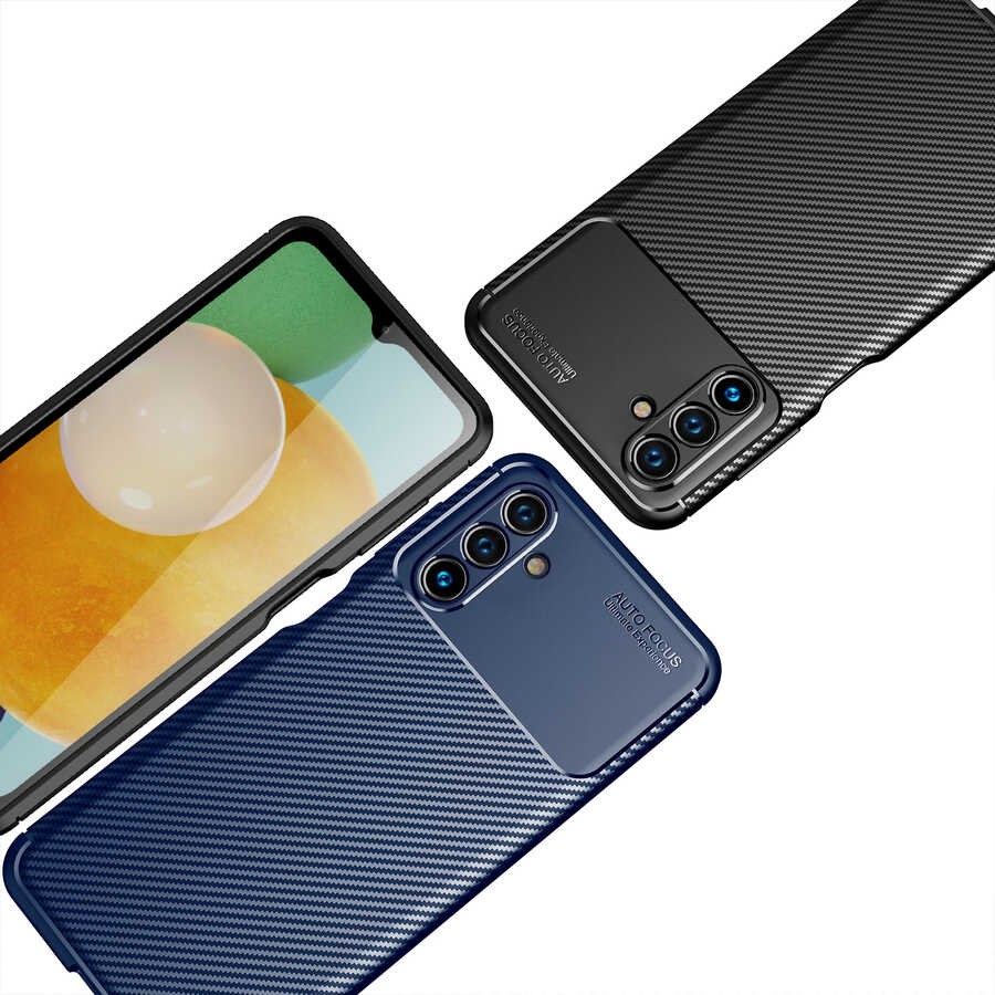 Galaxy A04S Kılıf Zore Negro Silikon Kapak Lacivert