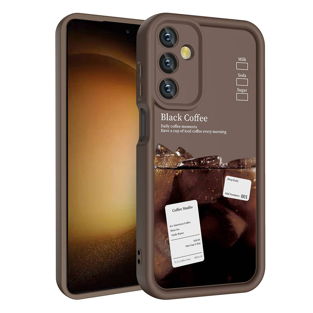 Galaxy A05S Kılıf Kamera Korumalı Baskılı Arka Yüzey Zore Klas Kapak Siyah