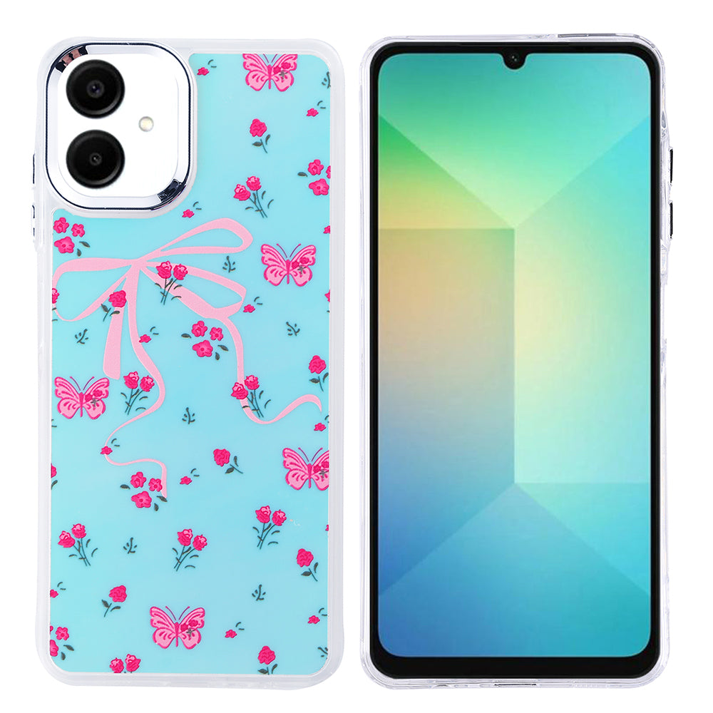 Galaxy A06 Kılıf Airbag Tasarımlı Zore Hadra Kapak Kelebek