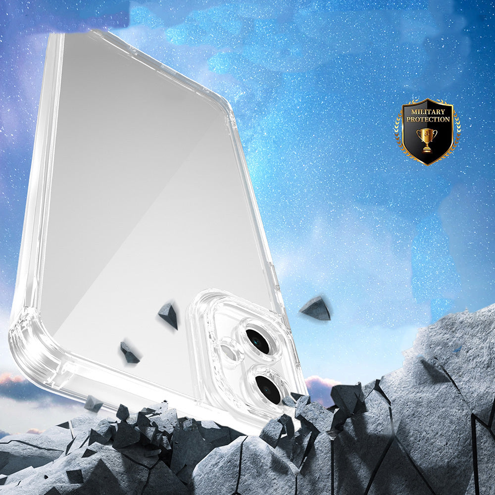 Galaxy A06 Kılıf Airbagli Takılabilir Askı Aparatlı Zore Snap Silikon Kapak Şeffaf