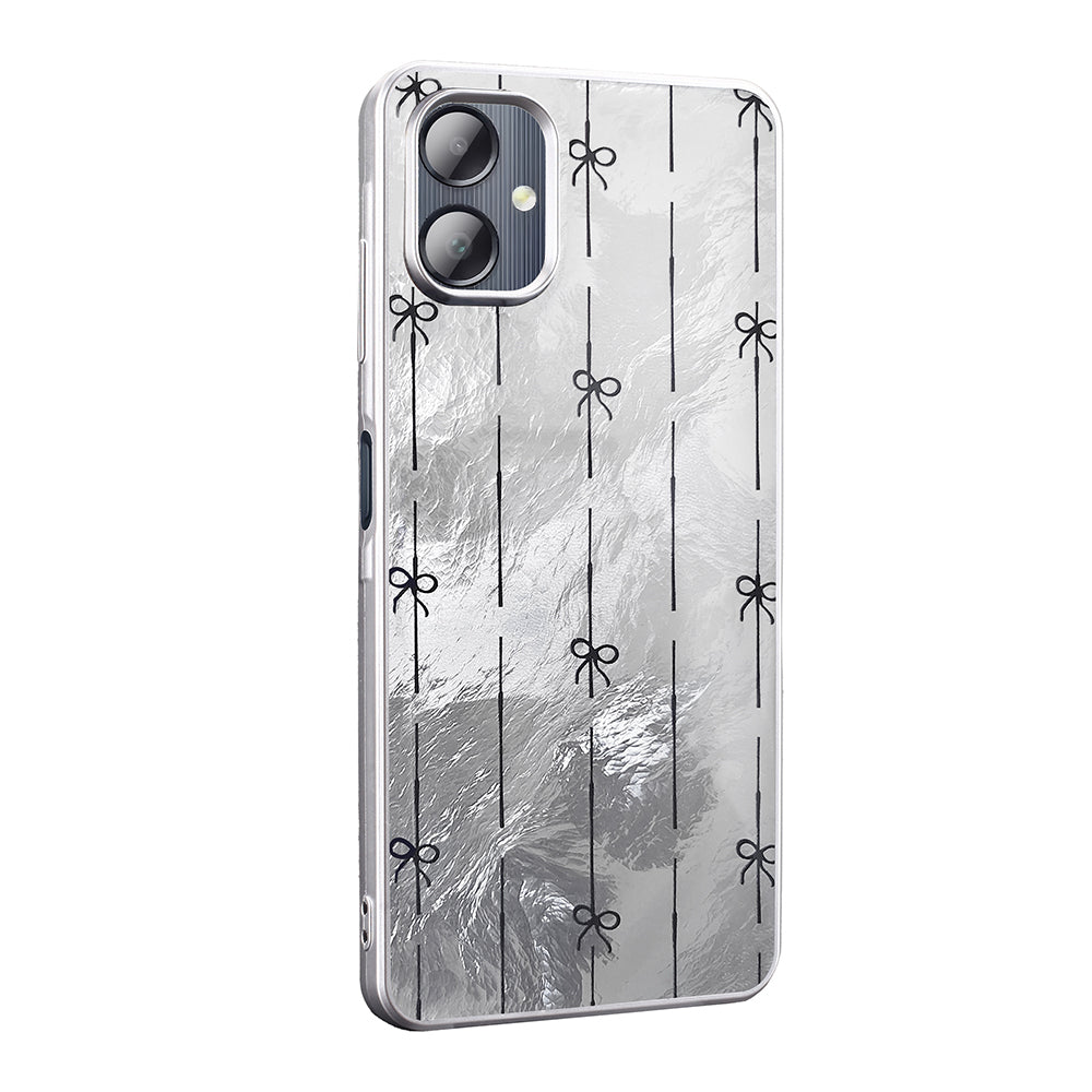 Galaxy A06 Kılıf Desenli Zore Mep Kapak İncili Fiyonk