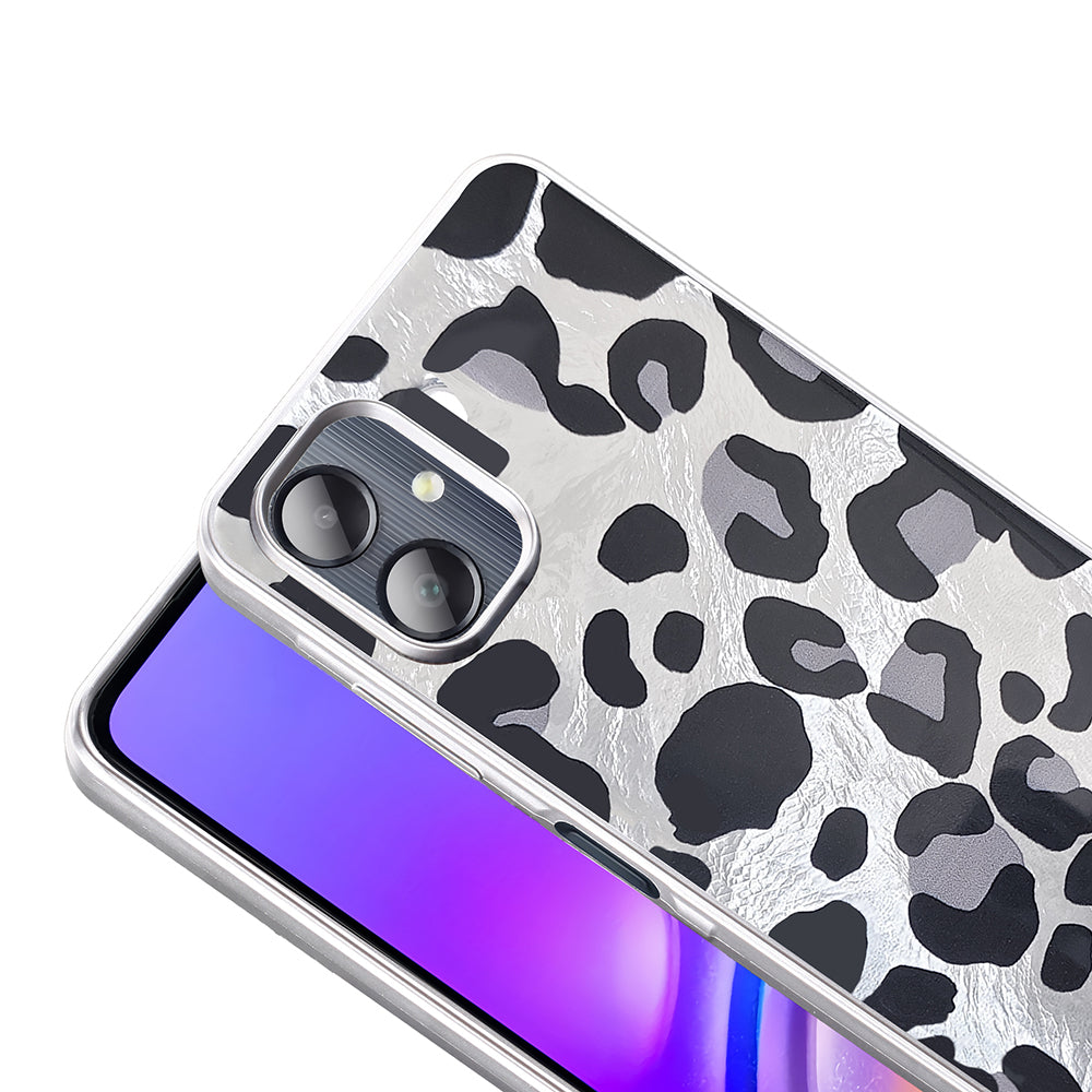 Galaxy A06 Kılıf Desenli Zore Mep Kapak Gold Leopar
