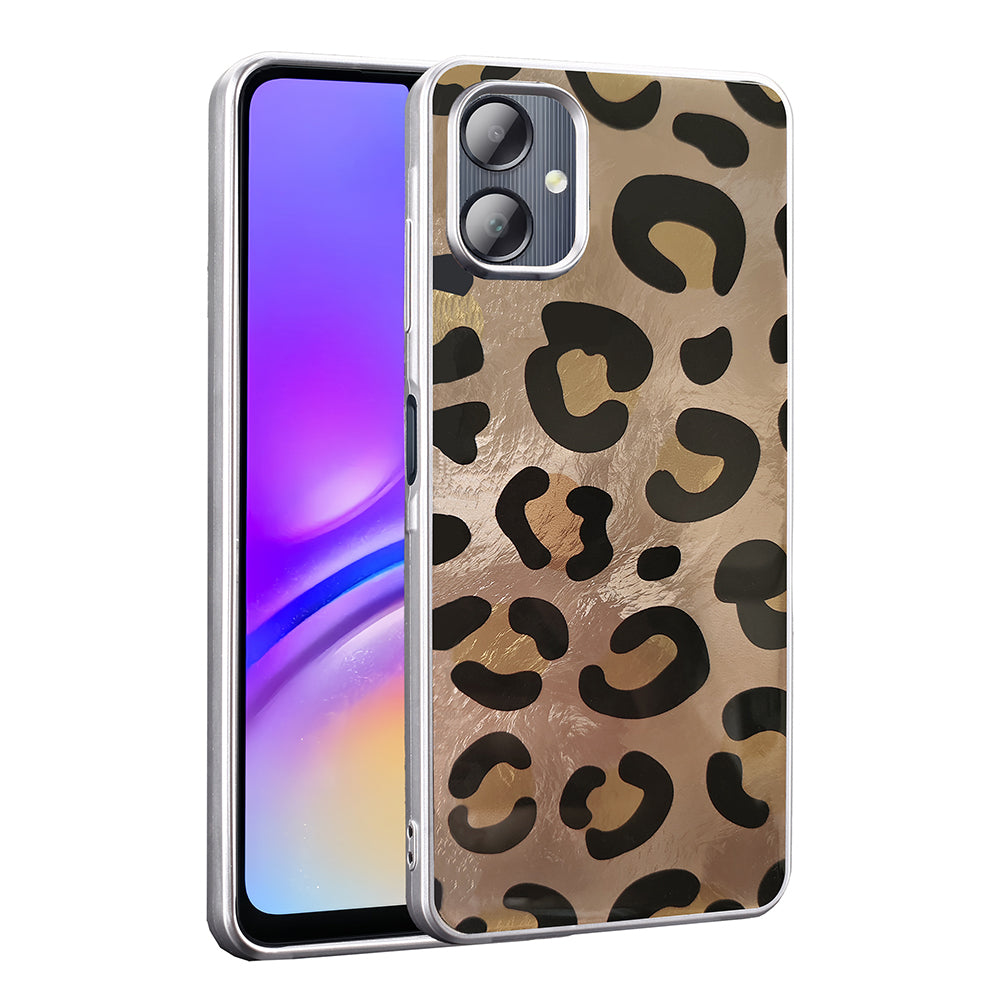 Galaxy A06 Kılıf Desenli Zore Mep Kapak Gold Leopar
