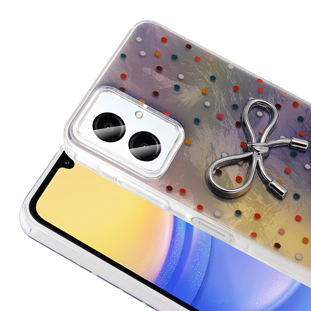 Galaxy A06 Kılıf Kamera Korumalı Figürlü Zore Ponti Silikon Kapak Beyaz