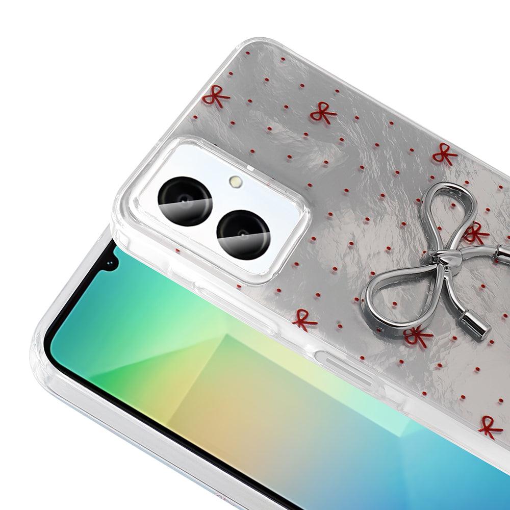 Galaxy A06 Kılıf Kamera Korumalı Figürlü Zore Ponti Silikon Kapak Açık Mavi