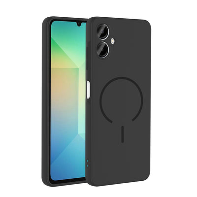 Galaxy A06 Kılıf M-safe Şarj Özellikli Zore Meta Kapak Kahverengi