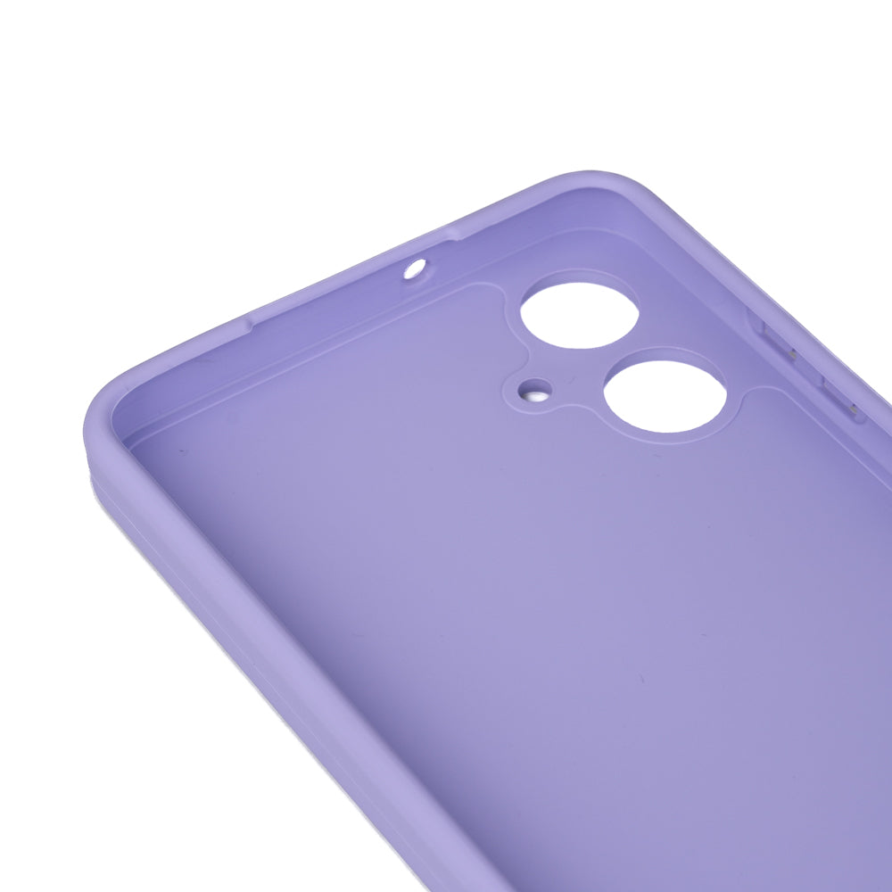 Galaxy A06 Kılıf Zore Biye Silikon Lila
