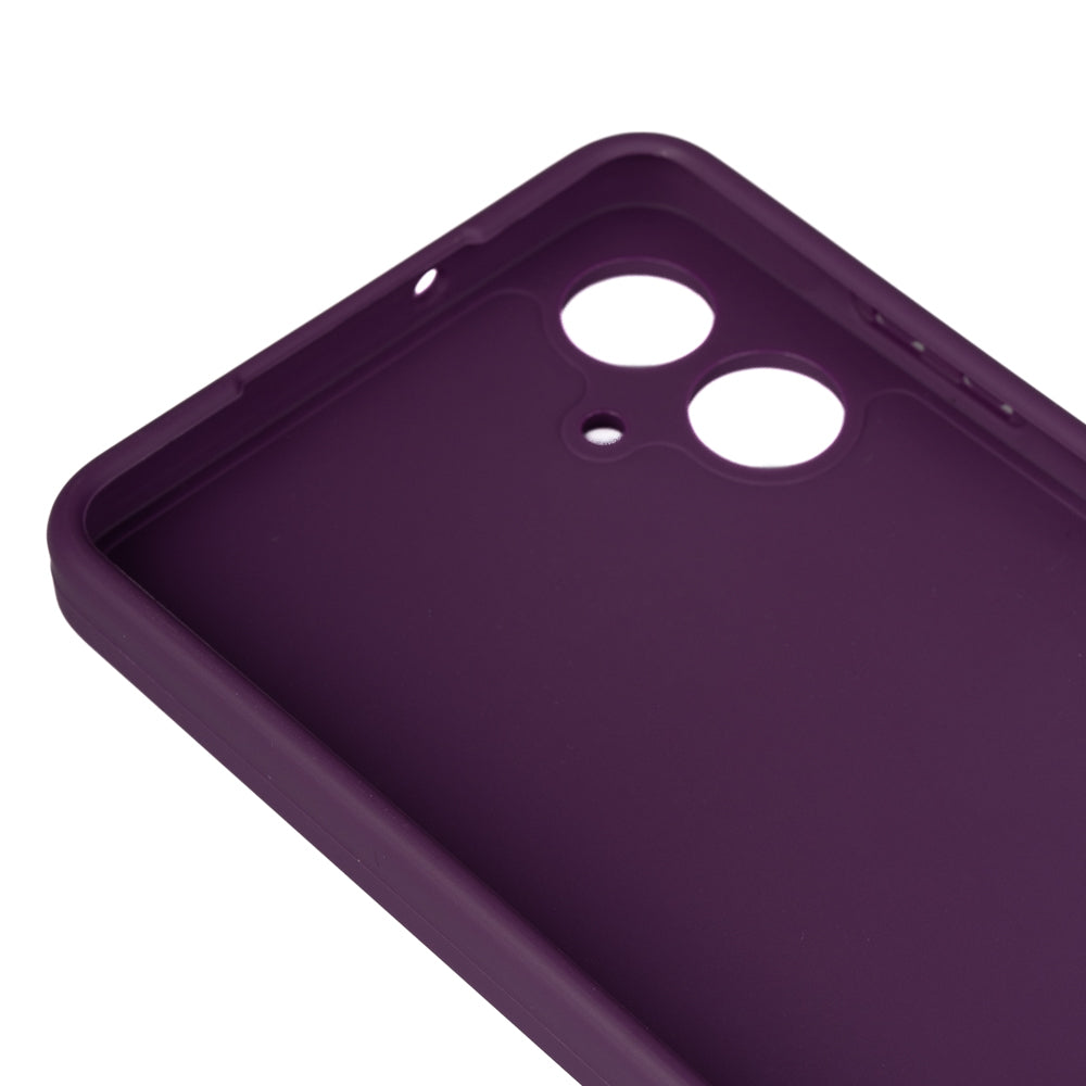 Galaxy A06 Kılıf Zore Biye Silikon Lila
