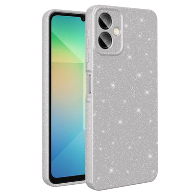 Galaxy A07 Kılıf Kamera Korumalı Simli Lüks Zore Koton Kapak