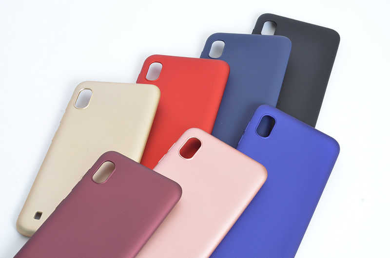 Galaxy A10 Kılıf Zore Premier Silikon Kapak Saks Mavi