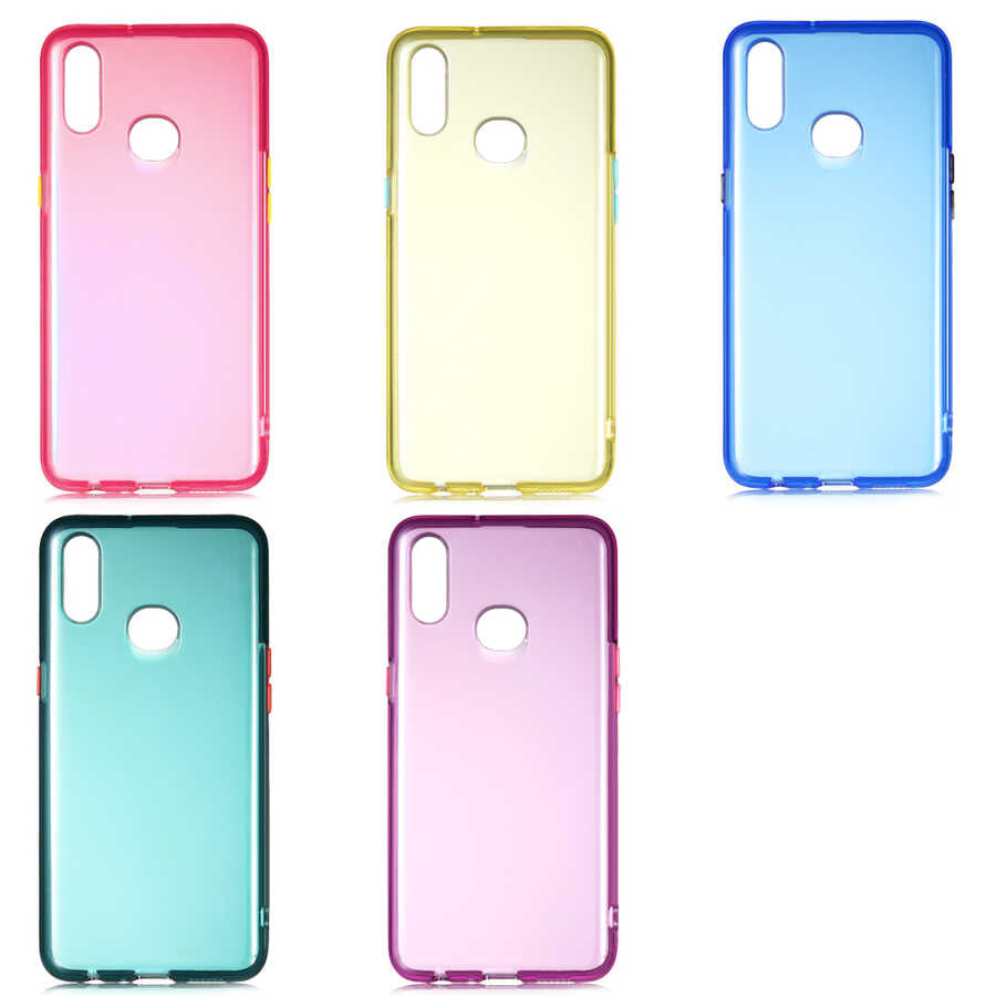 Galaxy A10S Kılıf Zore Bistro Kapak Sarı