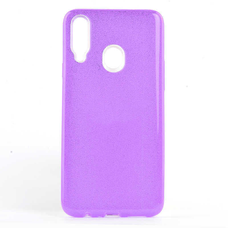 Galaxy A10S Kılıf Zore Shining Silikon Mor