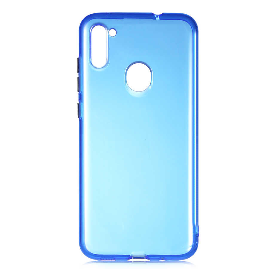 Galaxy A11 Kılıf Zore Bistro Kapak Mavi