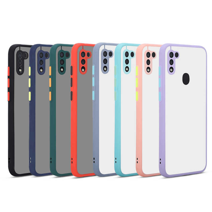 Galaxy A11 Kılıf Zore Hux Kapak Lila