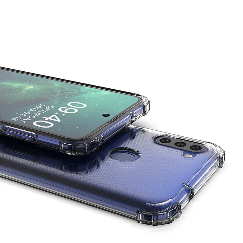 Galaxy A11 Kılıf Zore Nitro Anti Shock Silikon Renksiz