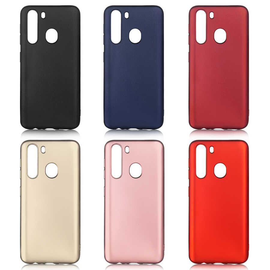 Galaxy A21 Kılıf Zore Premier Silikon Kapak Siyah