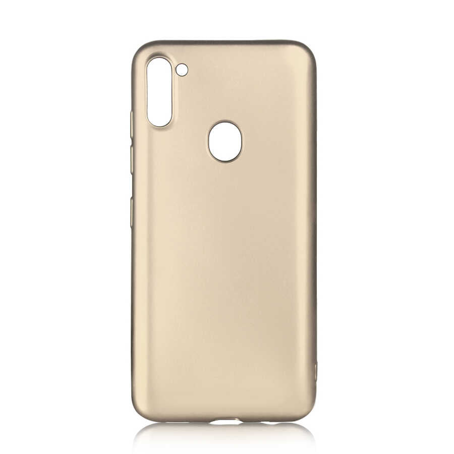Galaxy A11 Kılıf Zore Premier Silikon Kapak Gold