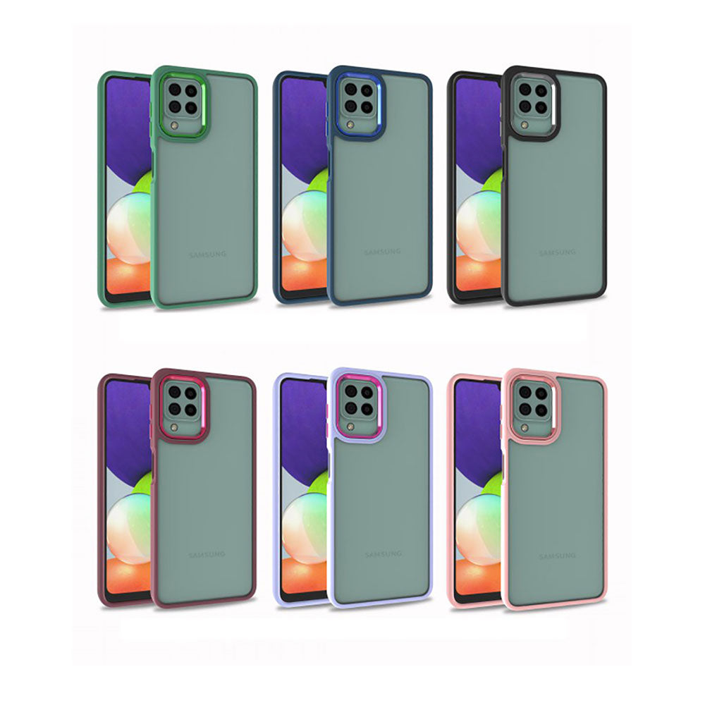 Galaxy A12 Kılıf Zore Flora Kapak Lila