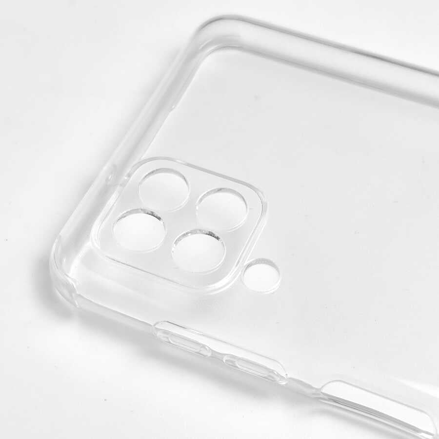 Galaxy A12 Kılıf Zore Kamera Korumalı Süper Silikon Kapak Renksiz